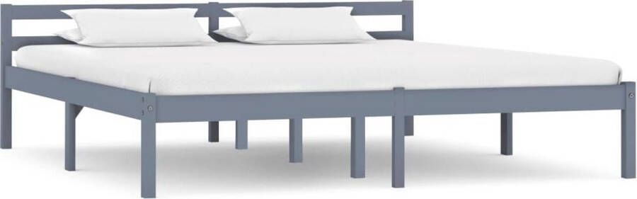 Medina Bedframe massief grenenhout grijs 160x200 cm