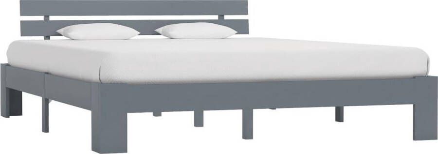 Medina Bedframe massief grenenhout grijs 180x200 cm