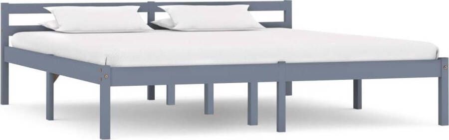 Medina Bedframe massief grenenhout grijs 180x200 cm