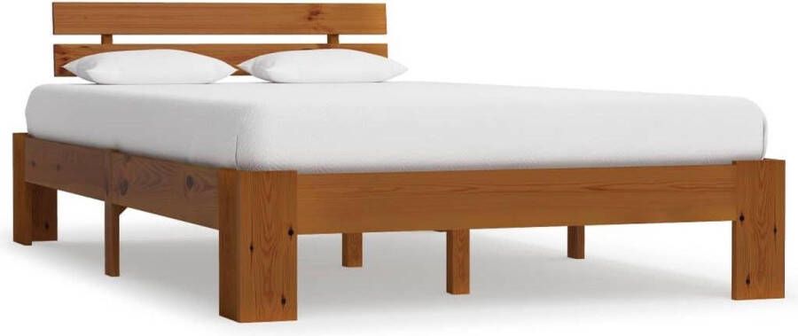 Medina Bedframe massief grenenhout honingbruin 140x200 cm