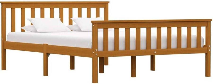 Medina Bedframe massief grenenhout honingbruin 140x200 cm