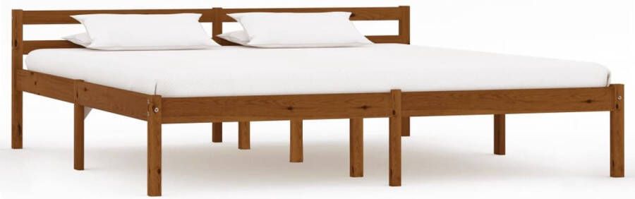 Medina Bedframe massief grenenhout honingbruin 180x200 cm