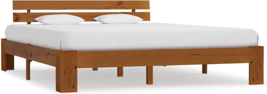 Medina Bedframe massief grenenhout honingbruin 180x200 cm