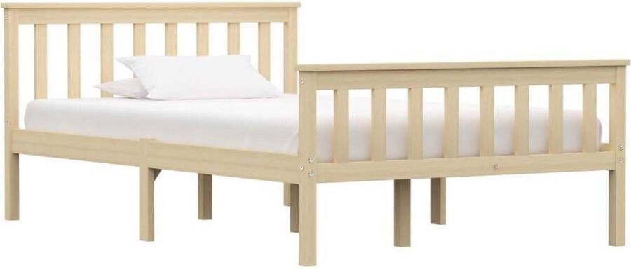 Medina Bedframe massief grenenhout lichthoutkleurig 120x200 cm