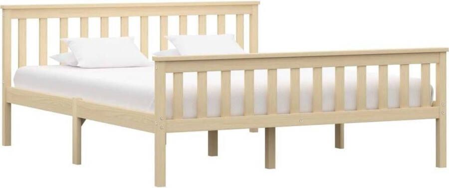 Medina Bedframe massief grenenhout lichthoutkleurig 160x200 cm