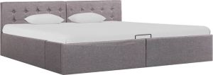 Medina Bedframe met hydraulische opslag stof taupe 180x200 cm