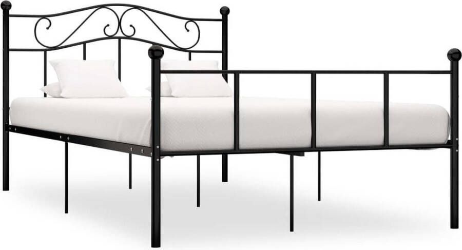 Medina Bedframe metaal zwart 140x200 cm