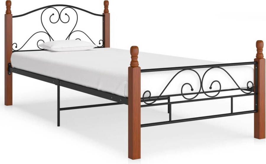 Medina Bedframe metaal zwart 90x200 cm