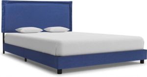 Medina Bedframe stof blauw 140x200 cm