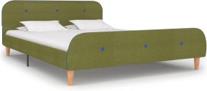 Medina Bedframe stof groen 140x200 cm