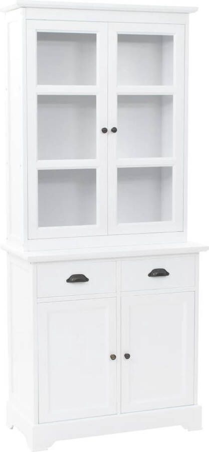 Medina Buffetkast met 4 deuren 80x40x180 cm MDF en grenenhout