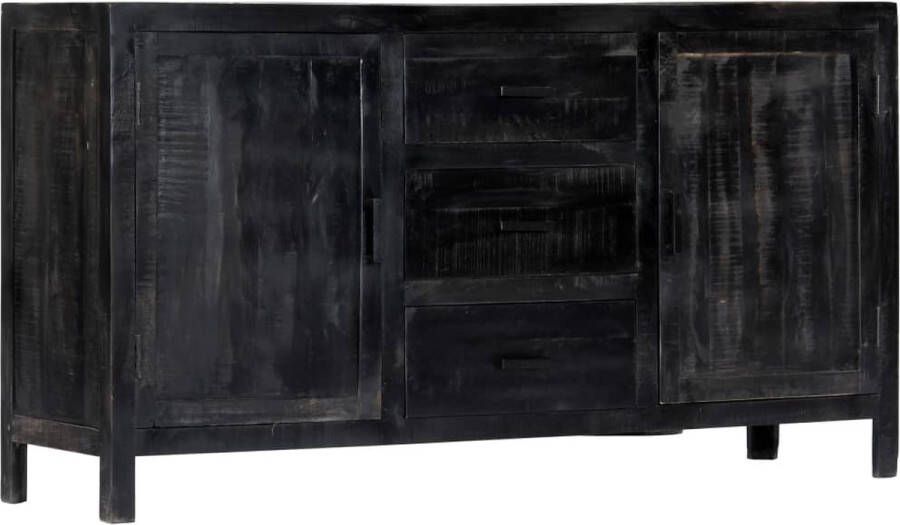 Medina Dressoir 147x40x80 cm massief mangohout zwart
