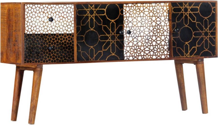 Medina Dressoir met geprint patroon 130x30x70 cm massief mangohout