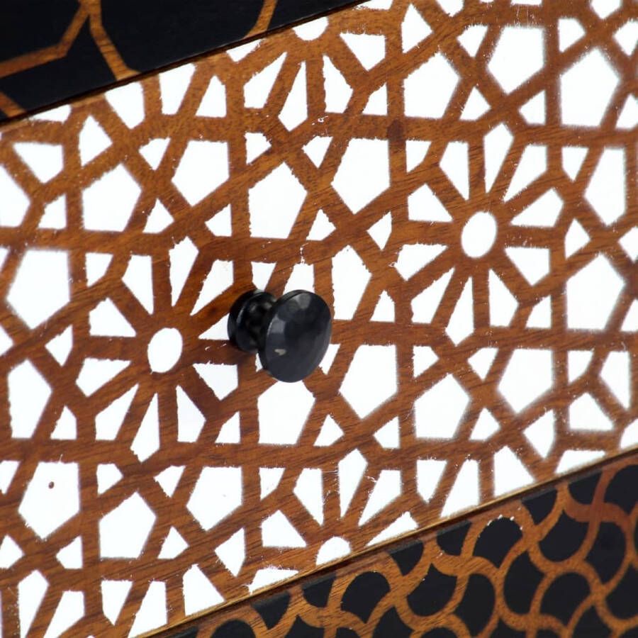 Medina Dressoir met geprint patroon 90x30x70 cm massief mangohout