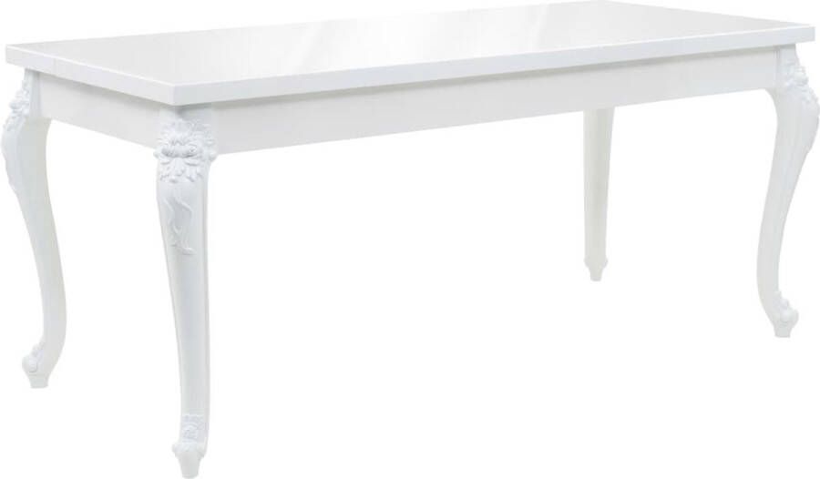 Medina Eettafel 179x89x81 cm hoogglans wit