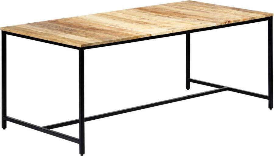 Medina Eettafel 180x90x75 cm massief ruw mangohout