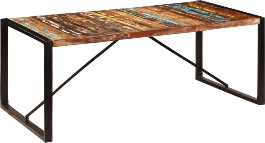 Medina Eettafel 200x100x75 cm massief gerecycled hout