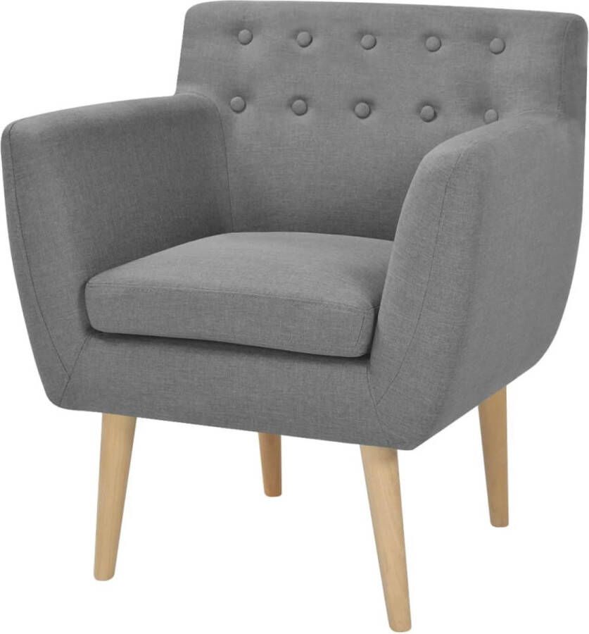 Medina Fauteuil stof lichtgrijs