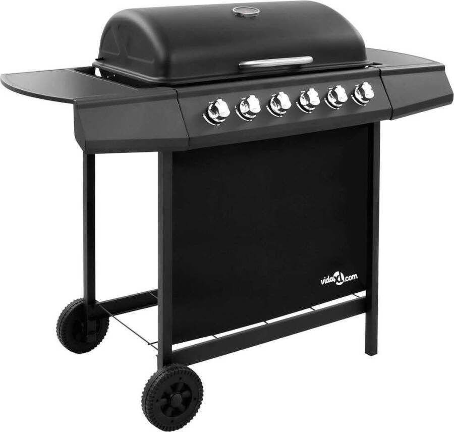 Medina Gasbarbecue met 6 branders zwart