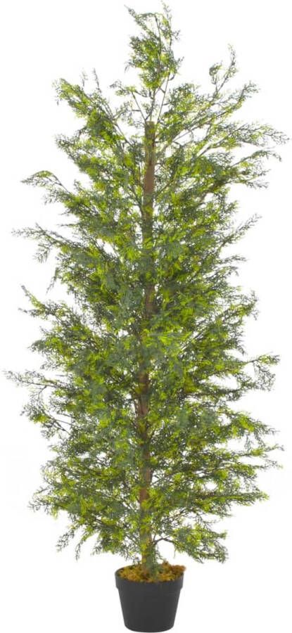 Medina Kunstplant met pot cipresboom 150 cm groen