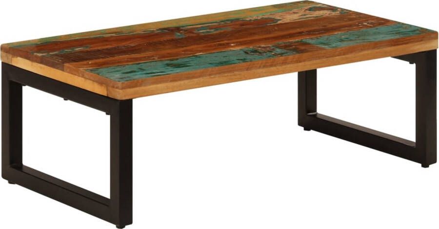 Medina Salontafel 100x50x35 cm massief gerecycled hout en staal