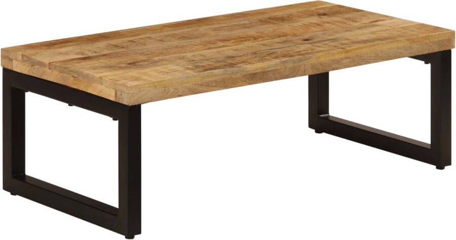 Medina Salontafel 110x50x35 cm massief mangohout en staal