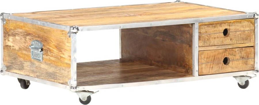 Medina Salontafel 89x59x33 cm massief ruw mangohout