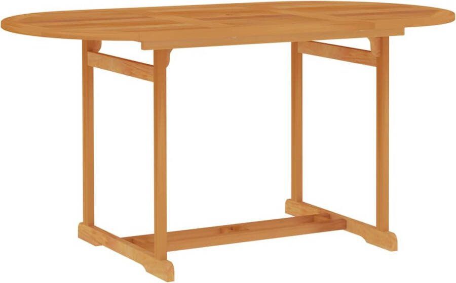 Medina Tuintafel 150x90x75 cm massief teakhout