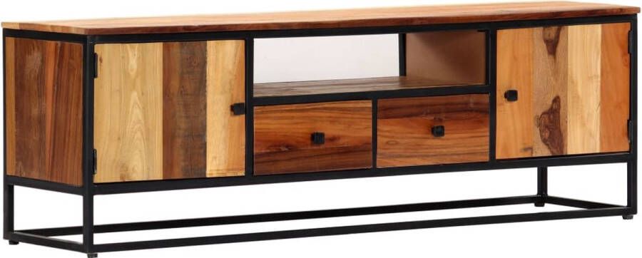 Medina Tv-meubel 120x30x40 cm massief gerecycled hout en staal