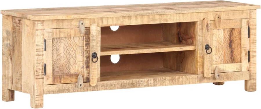 Medina Tv-meubel 120x30x40 cm ruw mangohout