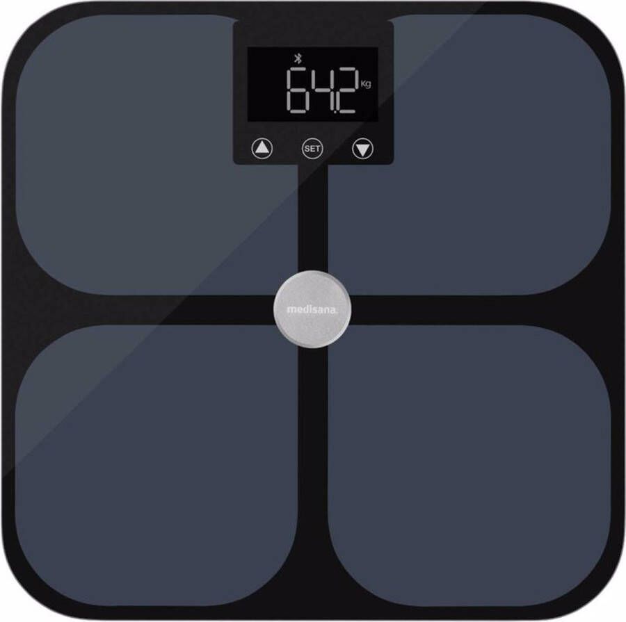 Medisana BS 650 WiFi Analyse-personenweegschaal Weegbereik (max.): 150 kg Zwart Met Bluetooth