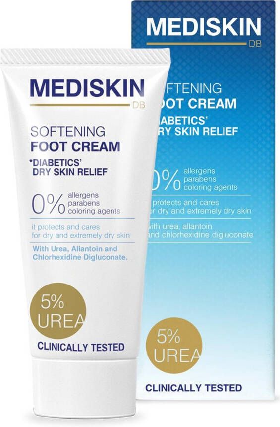 Mediskin Softening Foot Cream Voetencreme Voor (Extreem) Droge Voeten Vermindert Huidirritaties Roodheid Jeuk Rijk aan Ureum