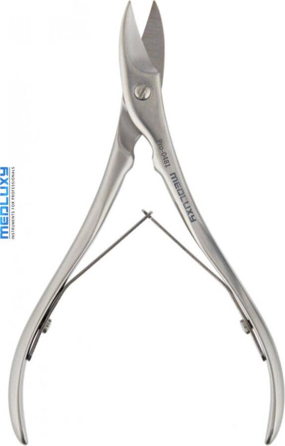 MEDLUXY Pro Pedicure Nageltang 11.5 cm Licht Gebogen Snijvlak [P0481] [nagelknipper nagelschaar Solingen]