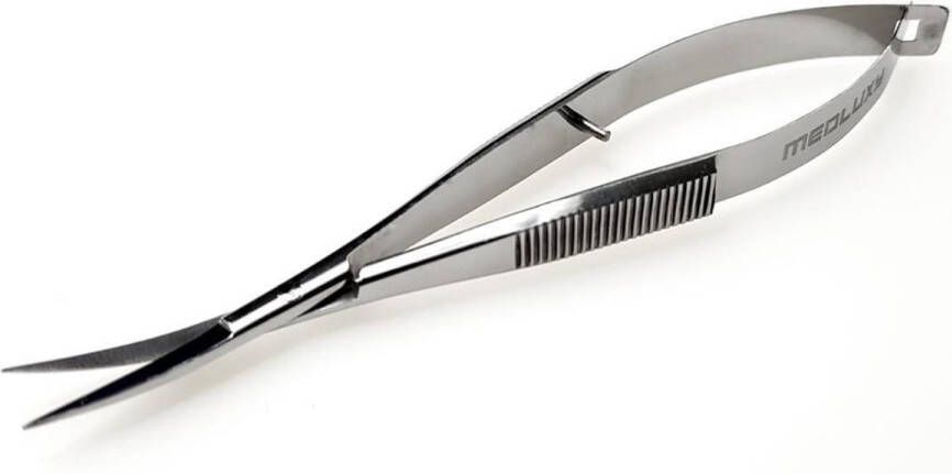 MEDLUXY Pro Wenkbrauw schaartje wenkbrauw trimmer eyebrow scissor gebogen snijvlak 11 cm