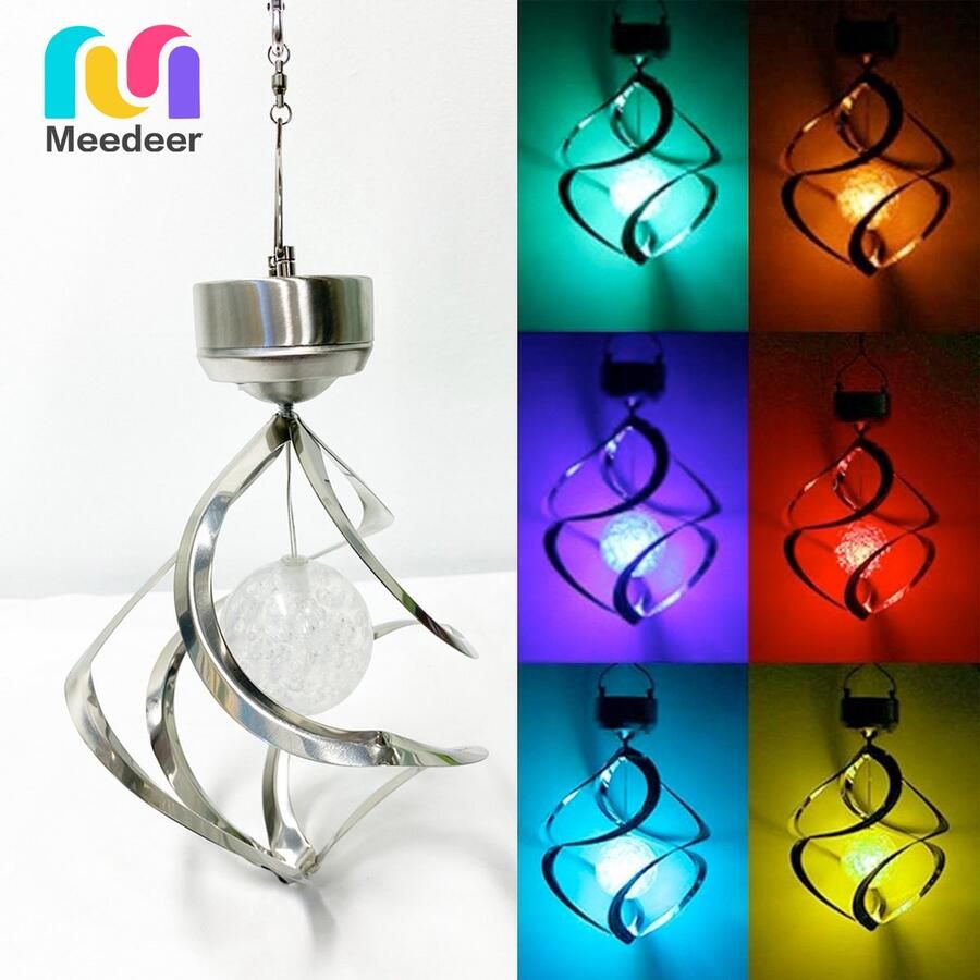 Meedeer Solar Tuinverlichting- Tuinverlichting op zonne energie-Diamanten lichten -zonne verlichting buiten 8-10 Uur Buiten Verlichting in Tuin IP65 Waterdicht zonlicht windgong lichten zonnewind klokkenspel licht buitenshuis