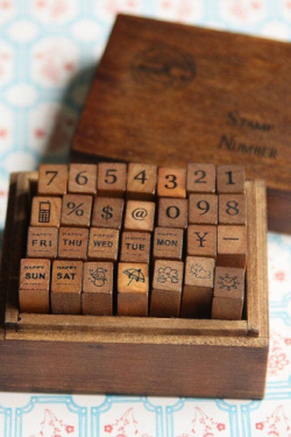 Meer Leuks Antique style diary stempelset Bullet Journal Stempels Planner Stempels Agenda Stempel Journal Stamps