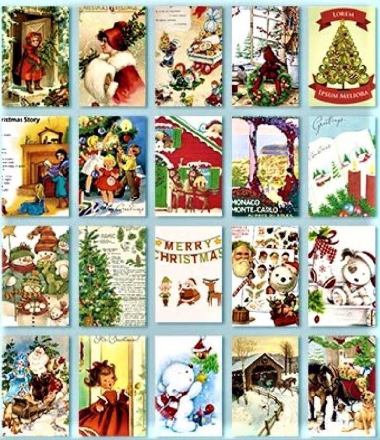 Meer Leuks Boekje met 100 velletjes hobbypapier Christmas Story Kerstpapier voor oa. bulletjournal scrapbooking en het maken van kerstkaarten