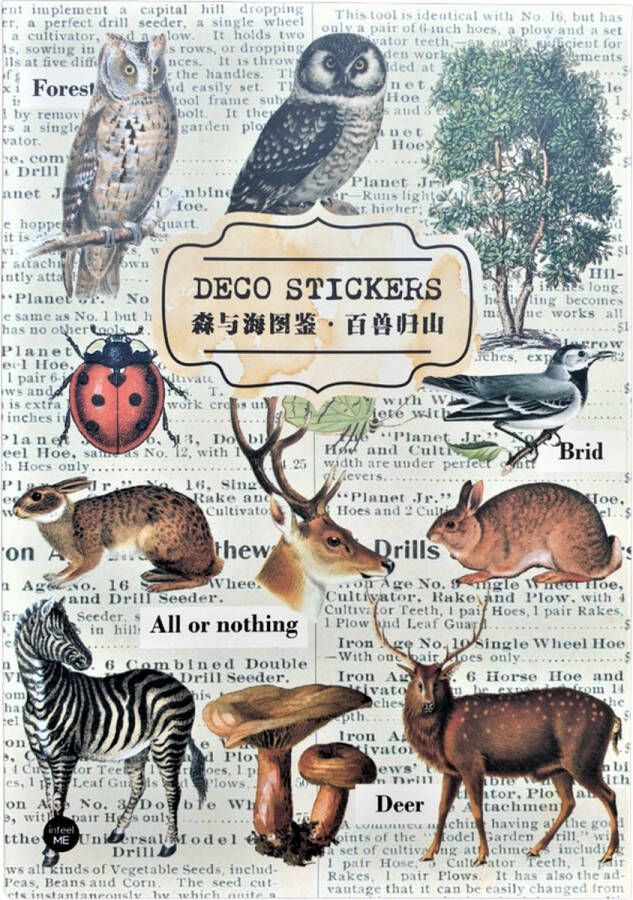Meer Leuks Stickerboek Deco Stickers 8 Stickers voor o.a. bulletjournal scrapbooking en kaarten maken
