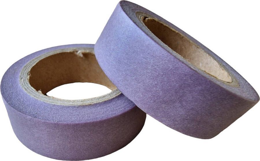 Meer Leuks Washi Tape Paars 10 meter x 1.5 cm. Masking Tape Rol Paars Plakband Purple Tape