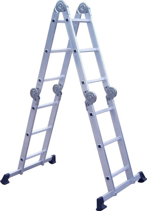 Meerdere Aluminium ladder Inklapbaar 2 in 1 Ladder Trap 3 46M Rechtstaand 1 70M Trap