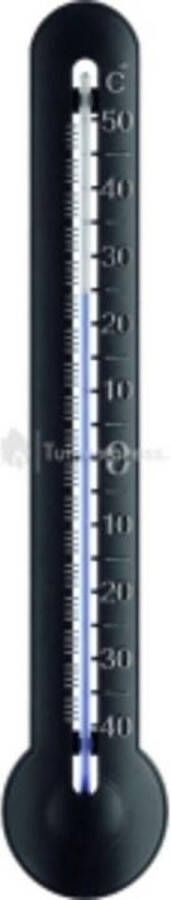 Meeuwissen Thermometer Kunststof Zwart Zilver 28.5 cm
