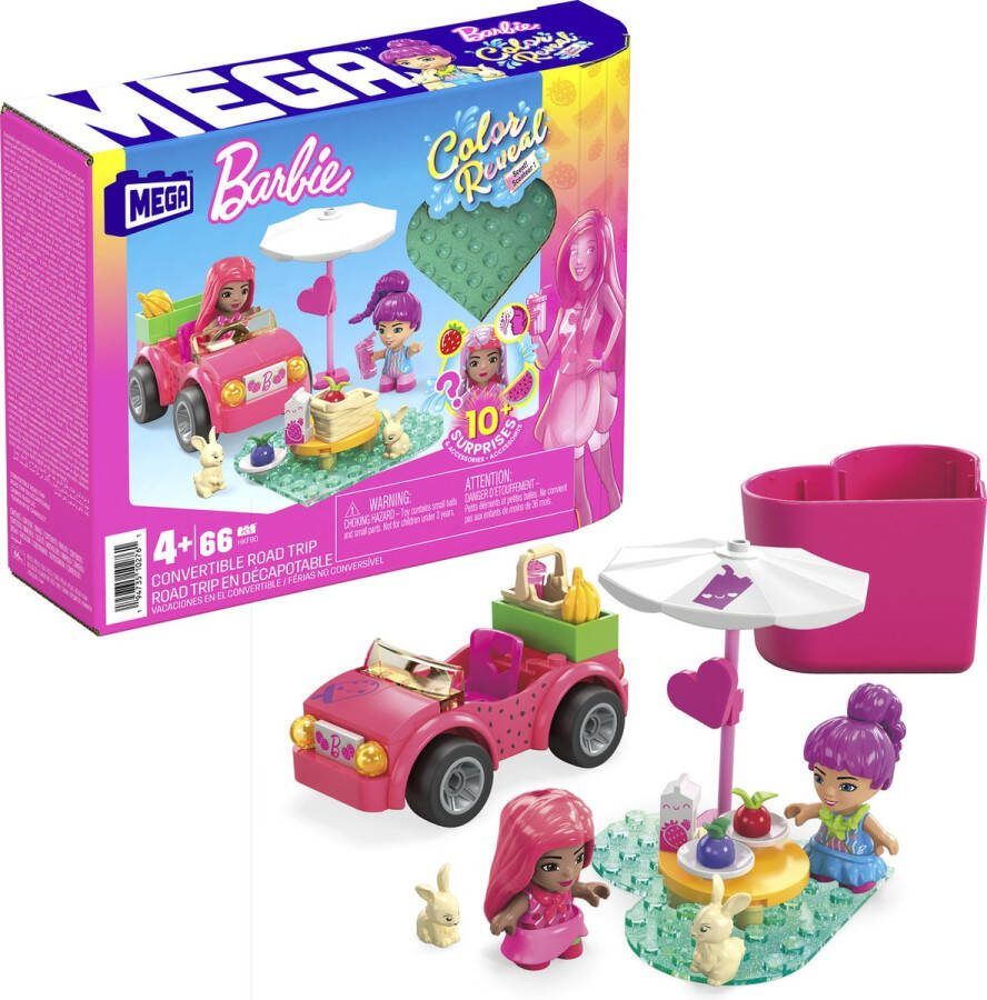 Mega Barbie Color Reveal Cabrio Bouwspeelgoed