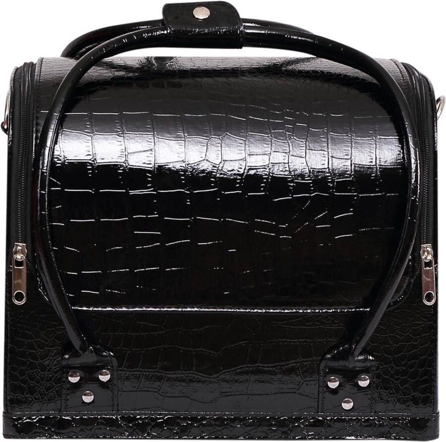 MEGA BEAUTY SHOP Beautycase zwart Croco