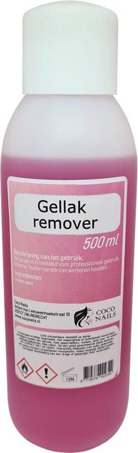 MEGA BEAUTY SHOP Claudianails Gellak remover 500 ml Hybrid gel remover Kunstnagels
