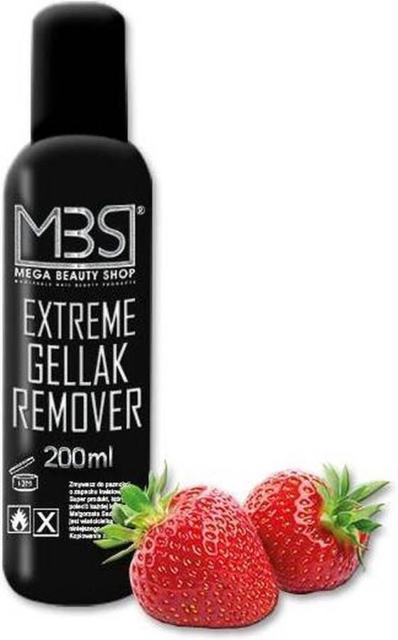 MEGA BEAUTY SHOP Extreme Gellak remover- Nagellak Remover 200ml.Gellak remover- Hybrid Gel