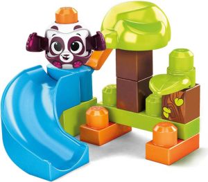 Mega Bloks Constructiespeelgoed Panda Glijbaan 14-delig
