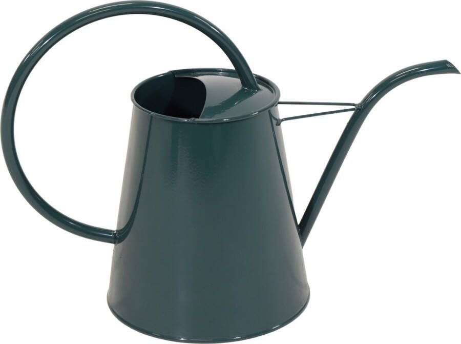Mega Collections Gieter plantengieter Olivera metaal donkergroen 3 liter met lange schenktuit 39 x 17 x 28 cm