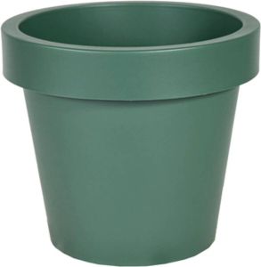 Mega Collections Plantenpot bloempot kunststof donkergroen buiten D50 x H44 cm Plantenpotten