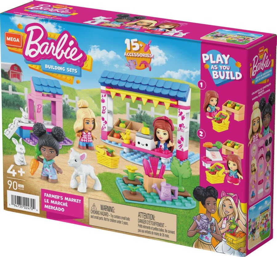 No brand Mattel 16 delig Mega Construx Barbie Boerenmarkt