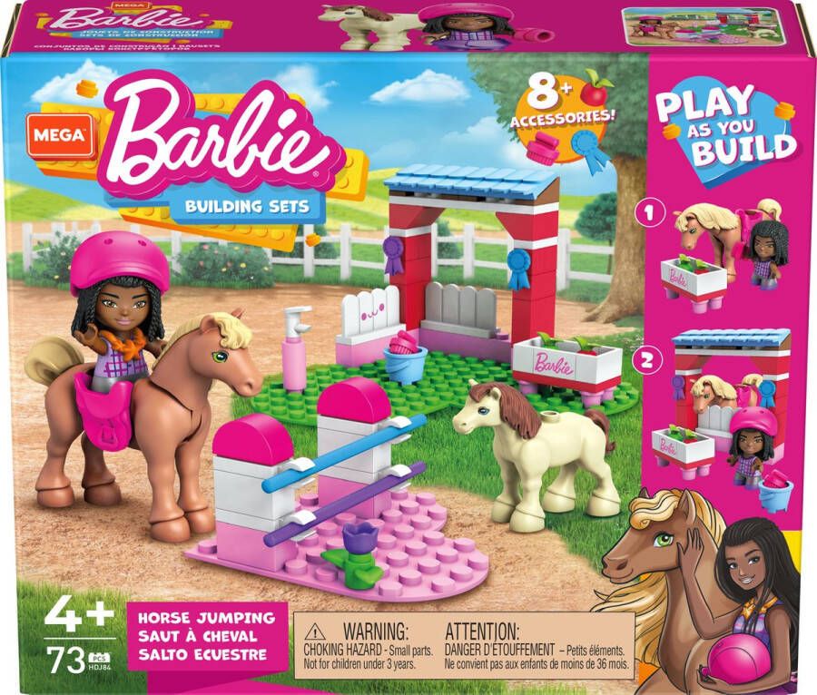 Mega Construx Barbie paard bouwset 73 bouwstenen